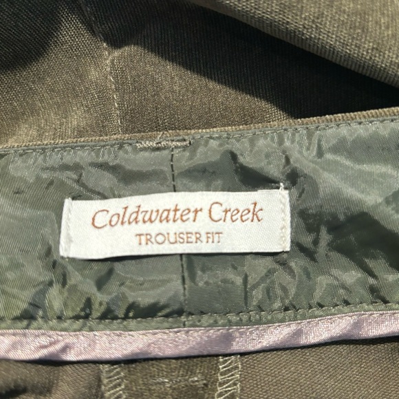 COLDWATER CREEK Sz 16 Pants Micro Corduroy Flare Bottoms Zipper Closure Trousers - Picture 7 of 12